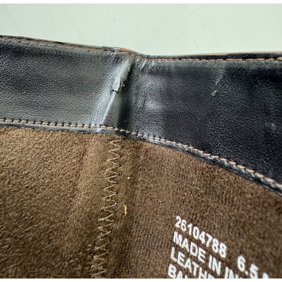 Clarks Womens Brown Leather Riding Boots Size 6.5 Zip Closure - Picture 7 of 9